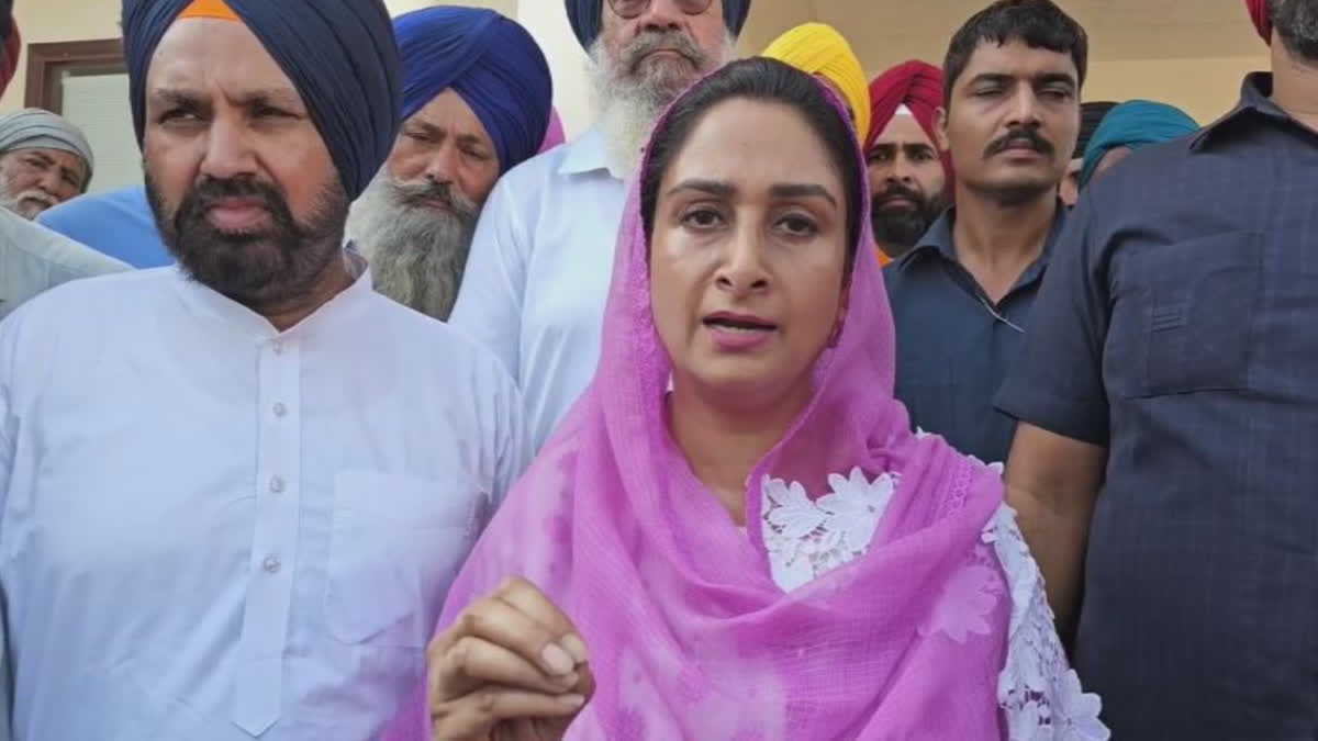 Harsimrat Kaur Badal gave a sharp statement on the government