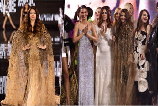 Actor Aishwarya Rai recently walked the ramp in a dazzling golden gown at the Paris Fashion Week. She also posed for pictures and grooved on stage with Kendall Jenner, Camila Cabello, Elle Fanning, and many others.