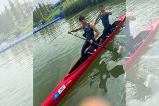 The Indian duo of Arjun Singh and Sunil Singh bagged bronze ensuring India's second canoeing medal in the history of the Asian Games. The Indian pair finished behind Uzbekistan and Kazakhstan to conclude the race at the third spot. Arjun and Sunil clocked a time of 3.53.329 while Kazakhstan and Uzbekistan registered times of 3.49.991 and 3.43.796. Uzbekistan's Shokhmurod Kholmuradov and Nurislom Tukhtasin Ugli managed to clinch the gold with a superb timing.