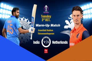 CRICKET WORLD CUP 2023: India versus Netherlands warm-up game live - Toss delayed