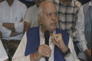 Etv Bharatpeaceful-protest-will-be-held-against-the-present-condition-of-j-and-k-on-10-th-octobar-farooq-abdullah-in-all-party-meeting