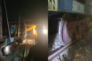 A train derailed near Mullapur Dakha in Ludhiana