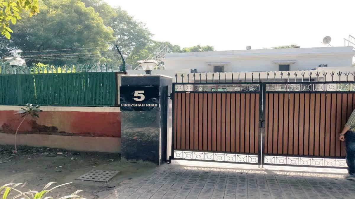 FORMER DELHI CM ARVIND KEJRIWAL  KEJRIWAL OFFICIAL RESIDENCE  കെജ്‌രിവാള്‍ ഔദ്യോഗിക വസതി  അരവിന്ദ് കെജ്‌രിവാള്‍ പുതിയ വസതി