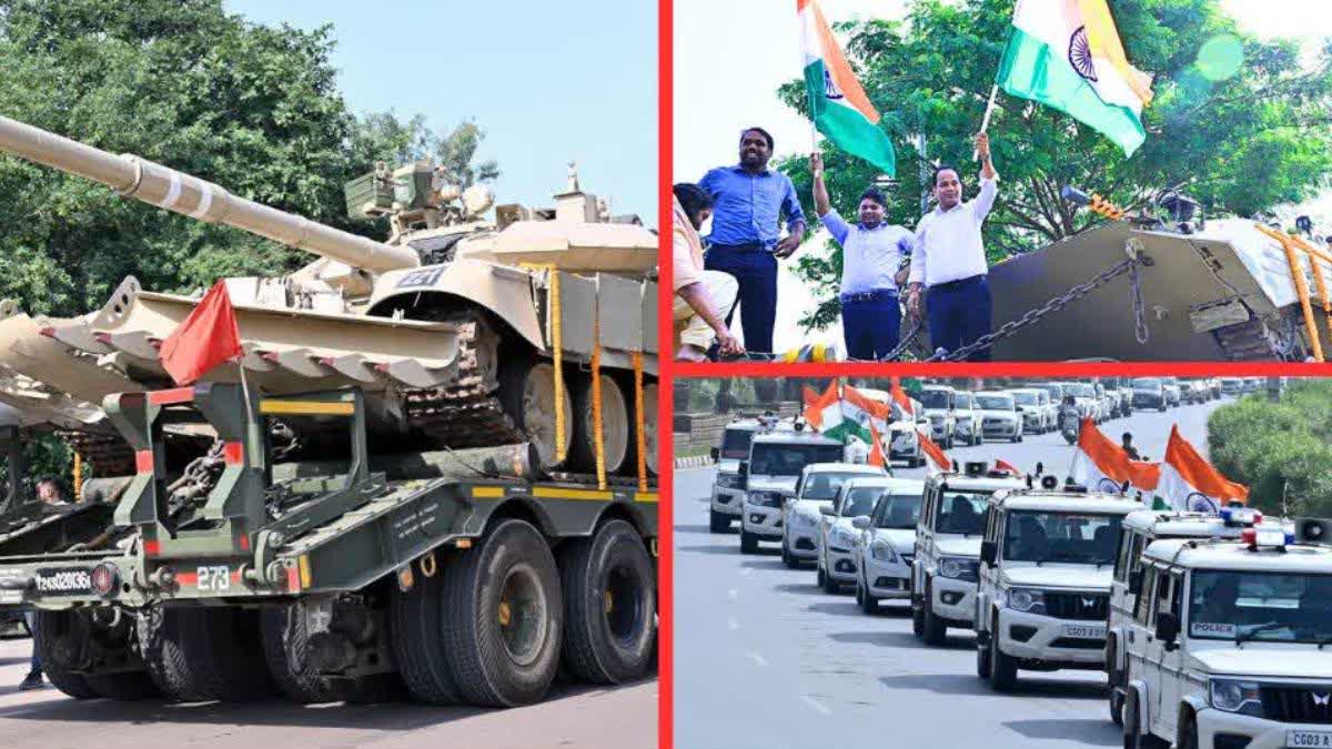 T90 Bhishma Tank, Military Equipment On Display At 'Know Your Army Mela' In Raipur on Oct 5-6