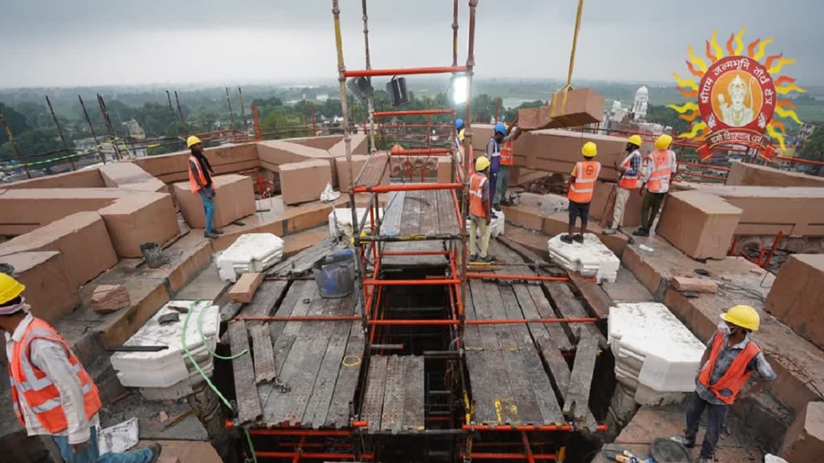 Construction of Ram Mandir's spire has started