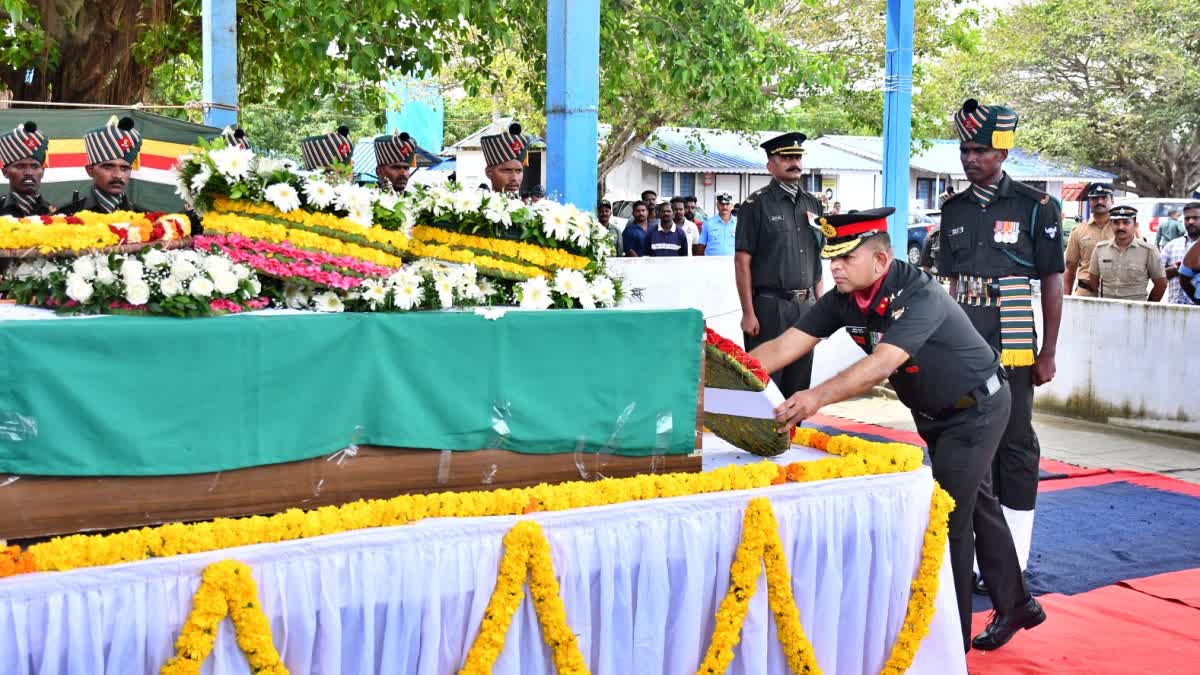 SHANGHUMUKHAM AIR FORCE STATION  സൈനികന്‍ തോമസ് ചെറിയാന്‍  മലയാളി സൈനികന്‍റെ മൃതദേഹം  Thomas Cherian Body brought