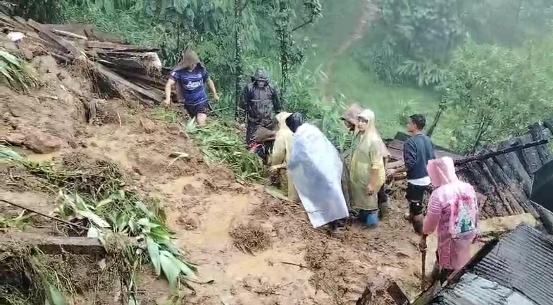 Landslides in Hills