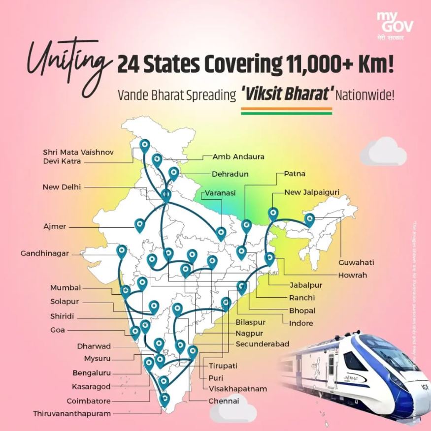 Vande Bharat Routes