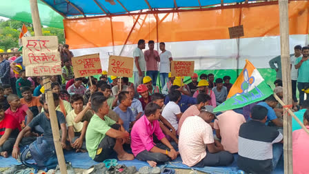 Labour Protest in Cement Factory