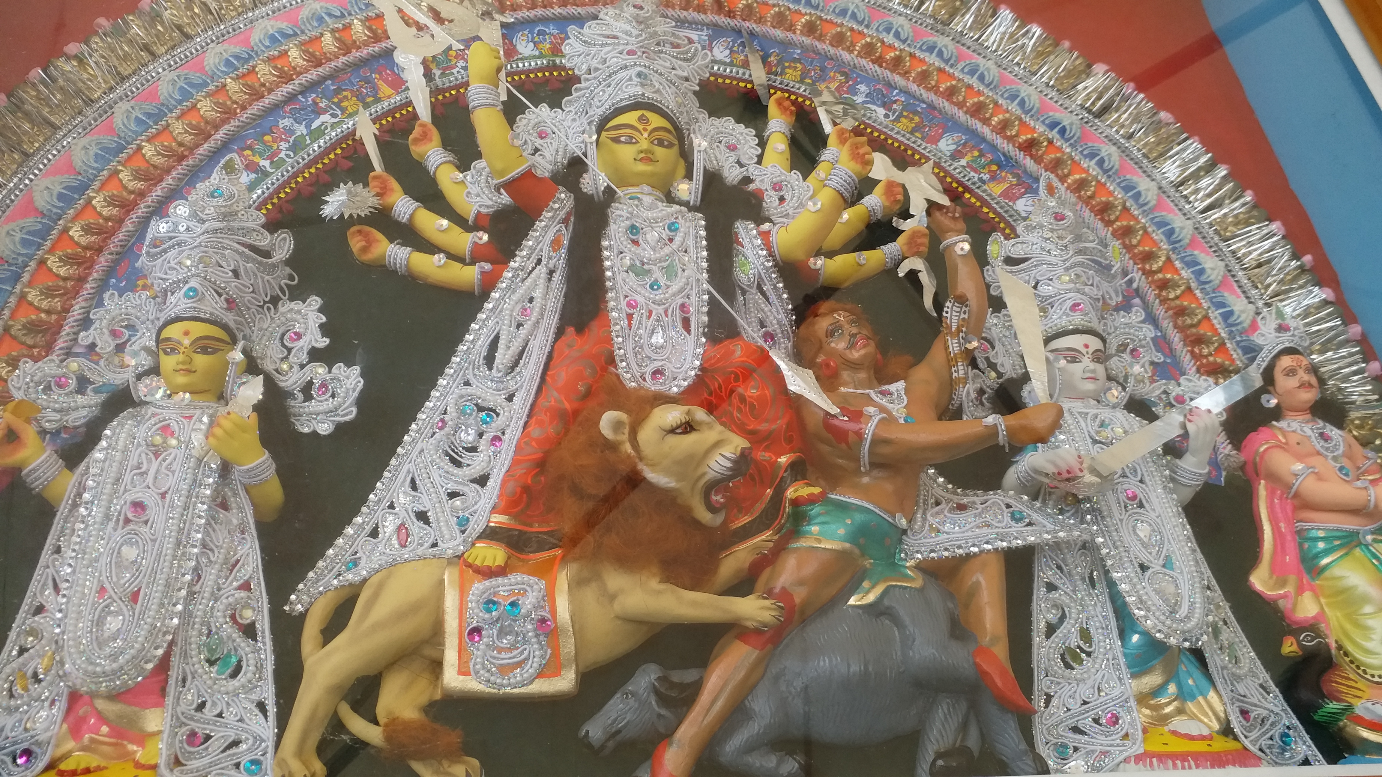 Shardiya Navratri Puja pandal built in Ayodhya Ram Mandir format in ranchi