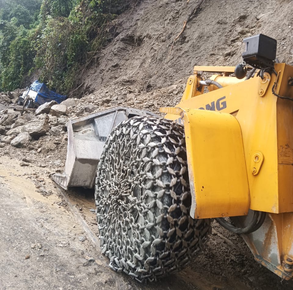 Landslides in Hills