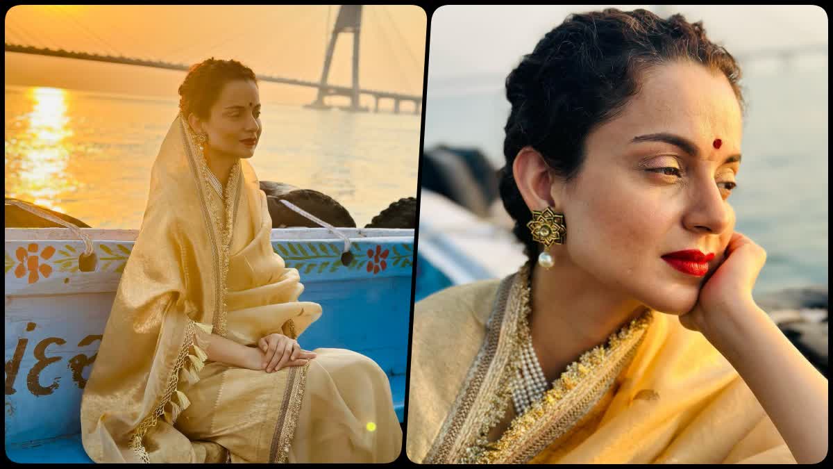 Kangana Ranaut Visits Dwarkadhish