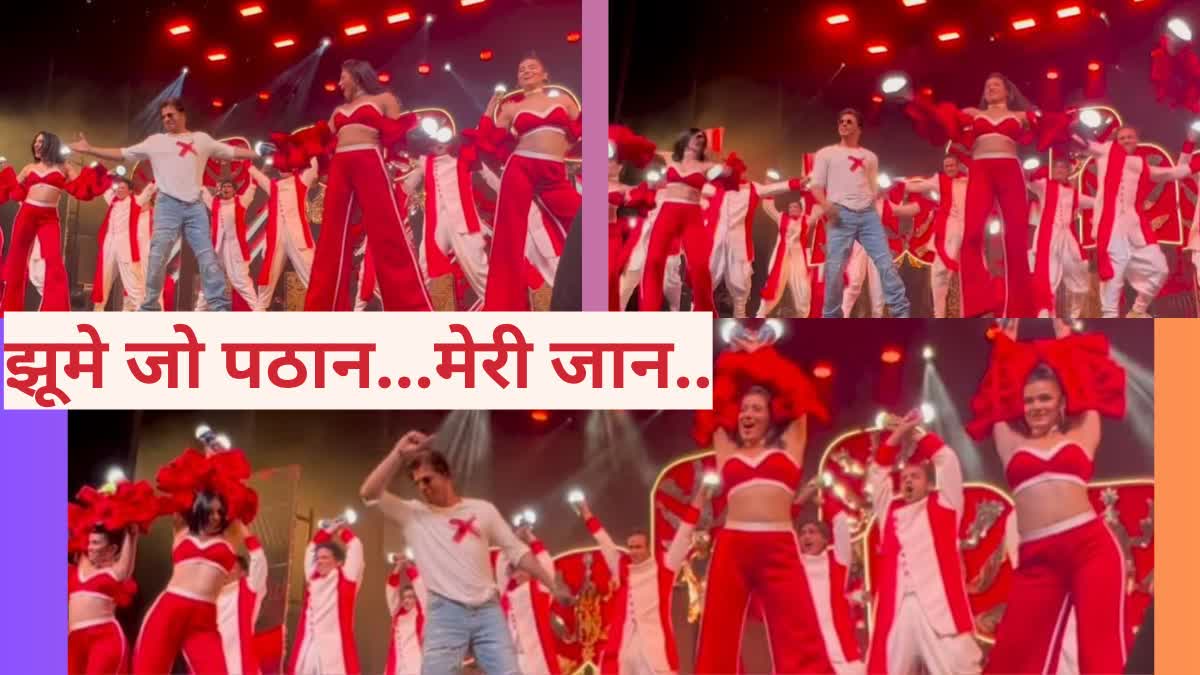 SRK dance on  Jhoome jo pathaan