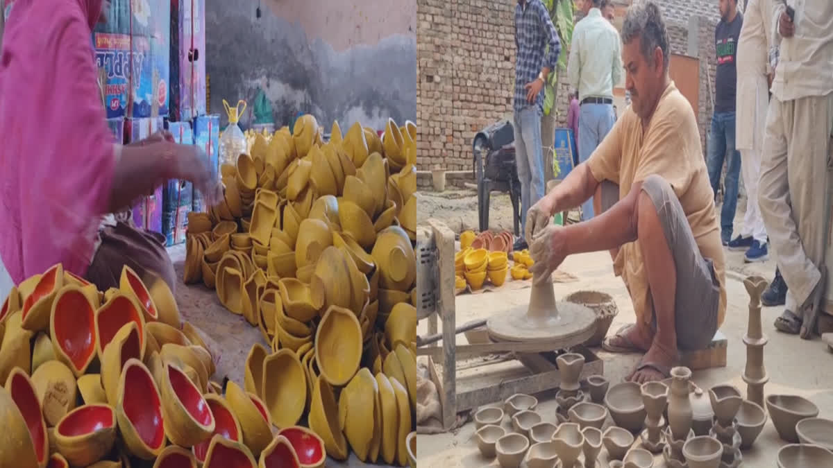 China Made Lamps in Amritsar have reduced the sales of clay lamps