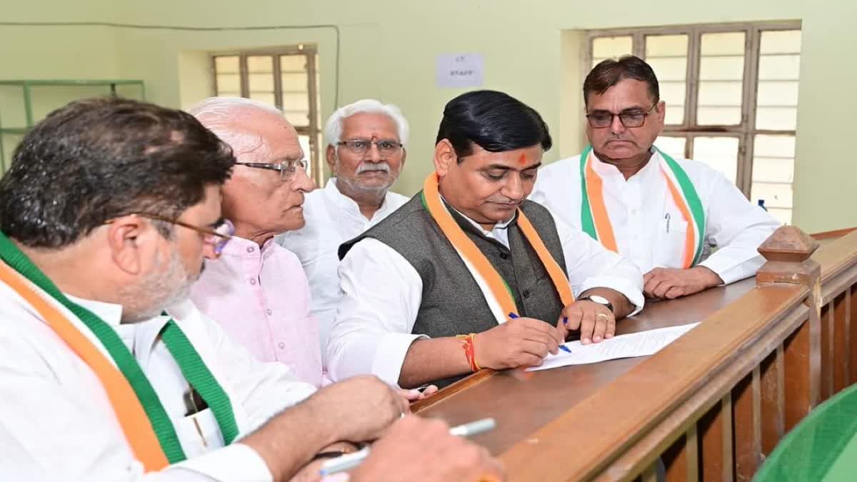 PCC Chief Govind Singh Dotasara,  Govind Singh Dotasara filed nomination