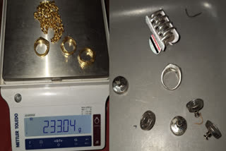 Gold seized at Kochi International Airport  Gold seized  Kochi International Airport  Gold seized from three passengers  gold smuggling  കൊച്ചി രാജ്യാന്തര വിമാനത്താവളം  സ്വർണവേട്ട  സ്വർണം പിടികൂടി  അര കോടിയുടെ സ്വർണം  സ്വർണക്കടത്ത്
