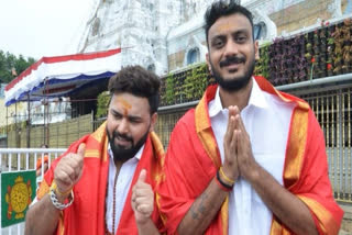 Watch: Rishabh Pant and Axar Patel visit Tirupati Balaji Mandir
