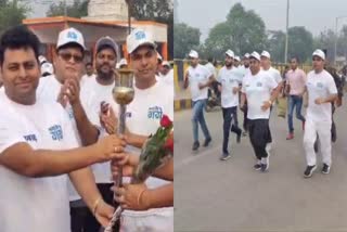 Run for Ganga organized in Ramgarh regarding Ganga Utsav 2023