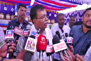 Minister KN Rajanna spoke to the media.