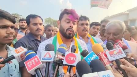 Bemetara MLA Ashish Chhabra attacks BJP manifesto