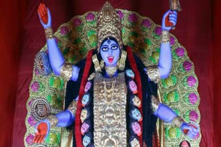 An idol of goddess Kali