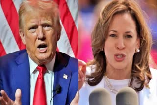 Donald Trump (Left) and Kamala Harris