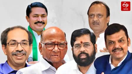 AJIT PAWAR NCP  SHARAD PAWAR NCP  UDDHAV THACKERAY SHIV SENA  EKNATH SHINDE SHIV SENA