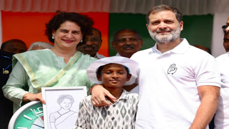 RAHUL GANDHI PRIYANKA GANDHI  WAYANAD BYELECTION  ELECTION CAMPAIGN  രാഹുല്‍ ഗാന്ധി പ്രിയങ്ക ഗാന്ധി