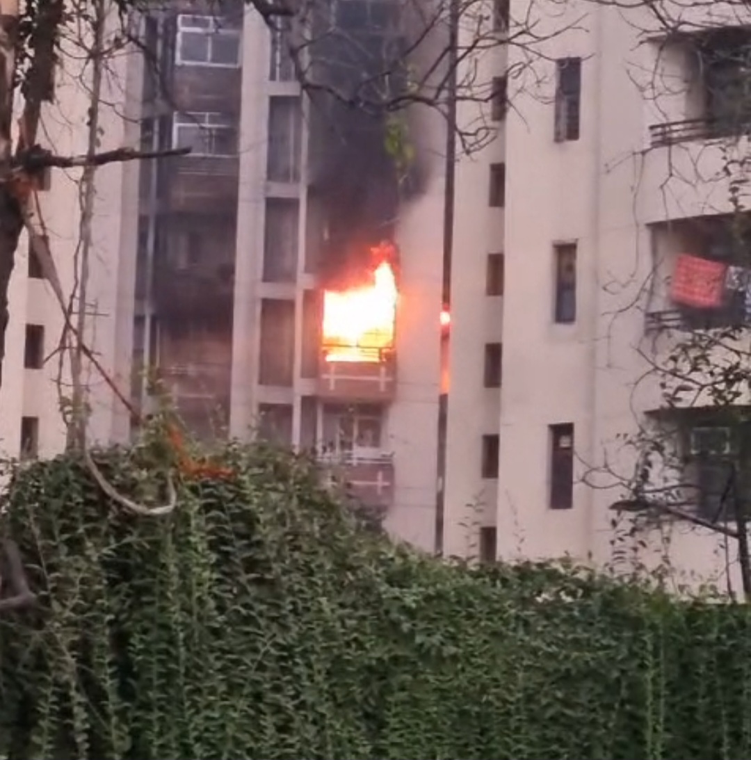 A family went to watch a movie and their house caught fire from a lamp in the house