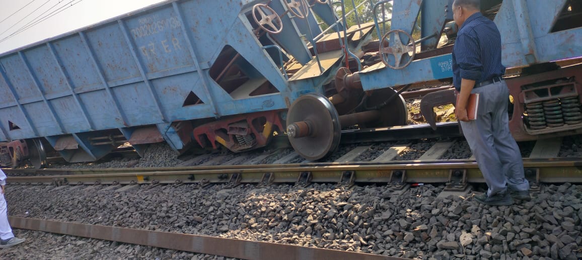 Goods train derailed at Shahdol