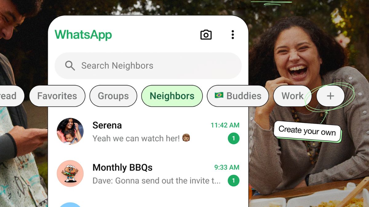 meta whatsapp new update chat filters to custom lists