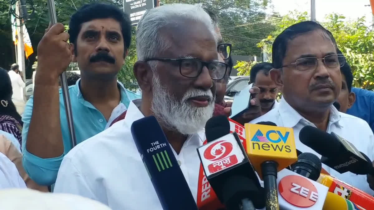 BJPs election victory  Assembly election 2023  Kummanam Rajasekharan  Kummanam Rajasekharan on BJPs victory  Assembly election result 2023  കുമ്മനം രാജശേഖരൻ  Rajasthan Assembly election result  Madhya Pradesh Assembly election 2023  Chhattisgarh Assembly election 2023  ബിജെപി സംസ്ഥാന കമ്മിറ്റി ഓഫീസ്‌  BJP State Committee Office  ബിജെപി പ്രവർത്തകർ