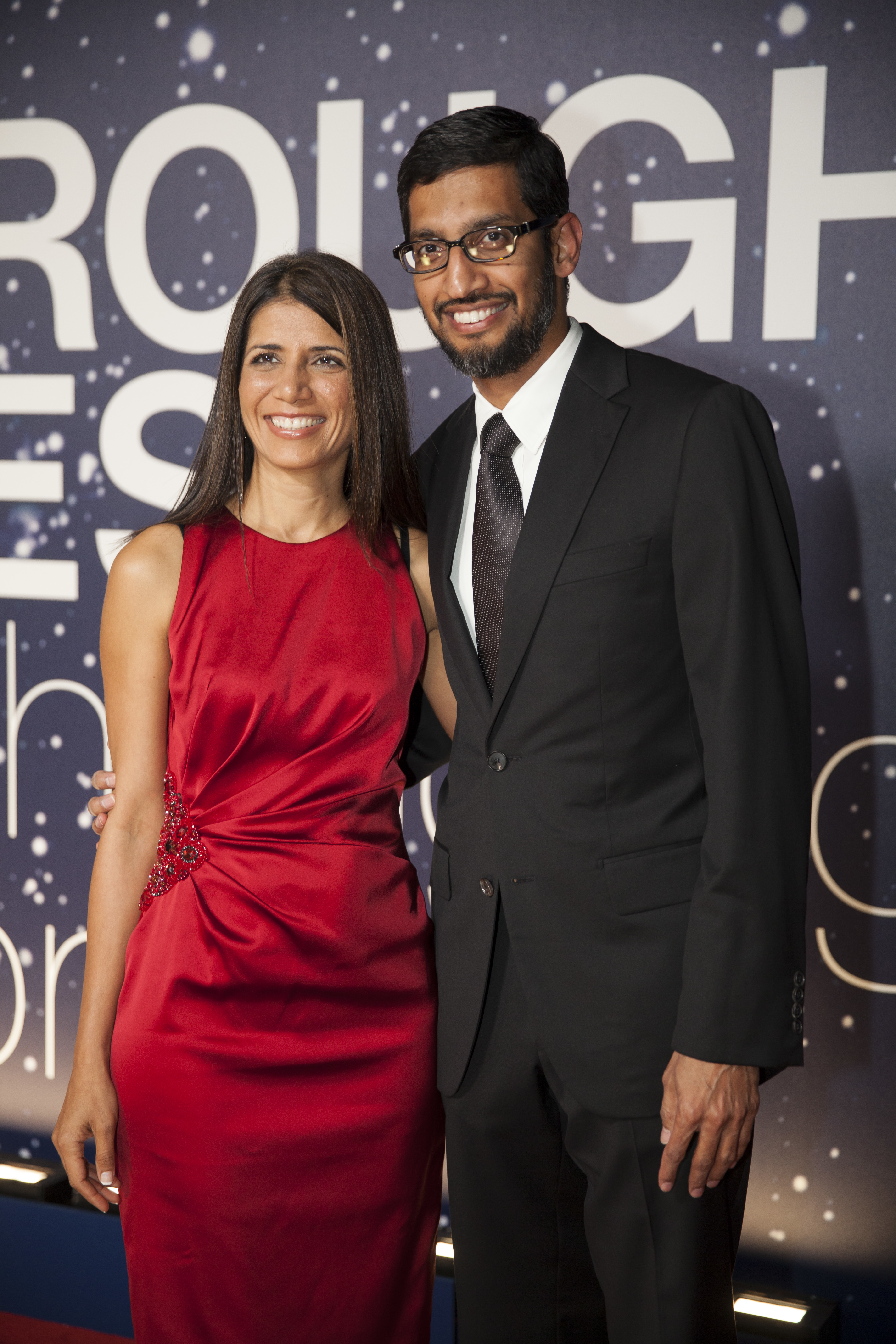 Anjali Pichai with Sundar Pichai