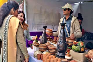 Clay Pots in Mandi Gandhi Craft Market