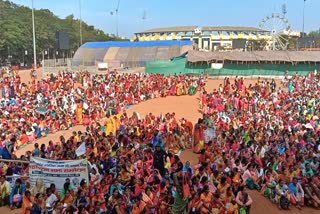 Cooks protest in Ranchi.