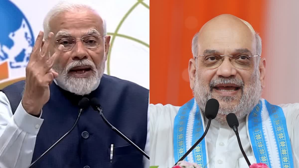 PM Modi And Amit Shah in Chandigarh