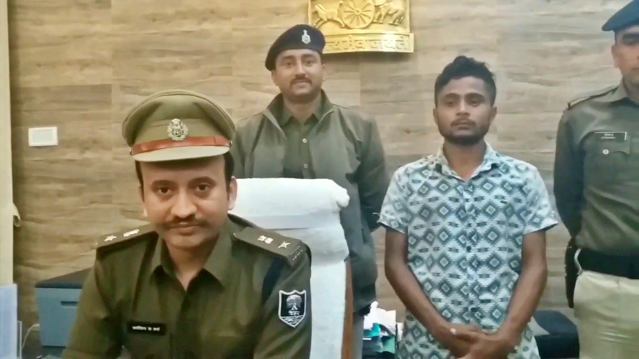 पुलिस गिरफ्त में आरोपी रामबाबू