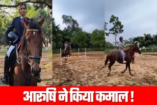 Garhwas Aarushi Choubey selected for national level horse riding competition