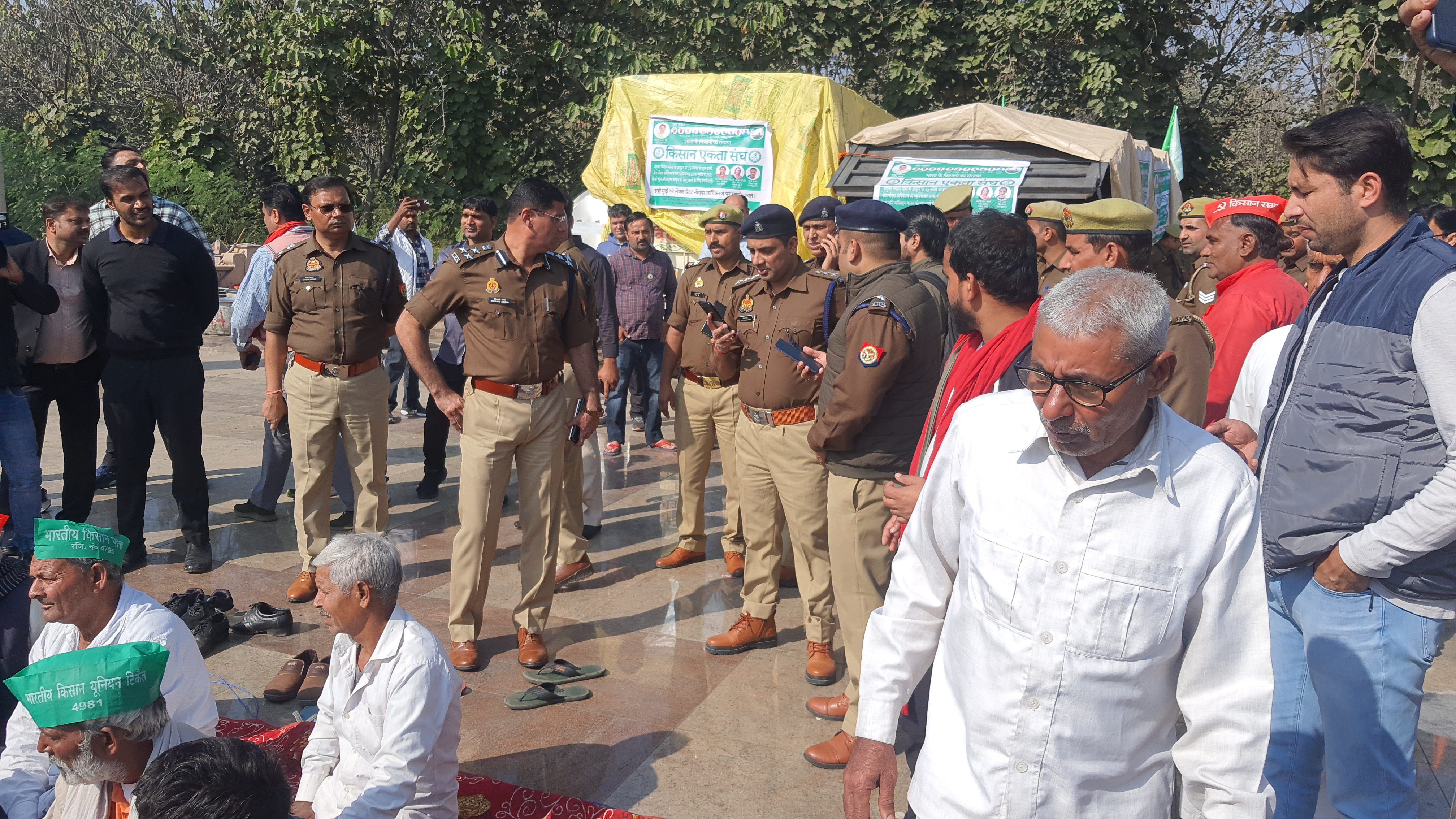 Many Farmers Arrested During Protest At Dalit Prerna Sthal In Noida