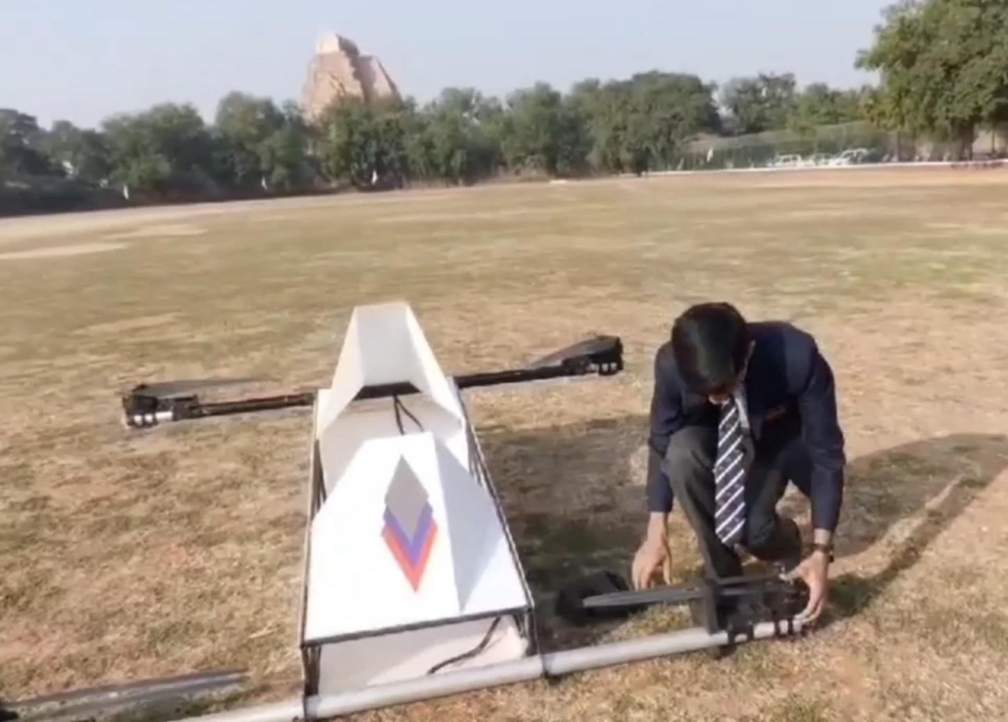 Gwalior Student Built Human Drone