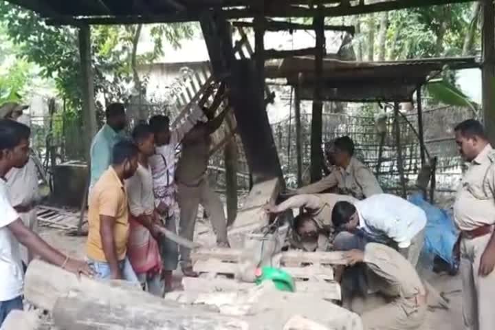  Illegal Timber mill seized at Barpeta