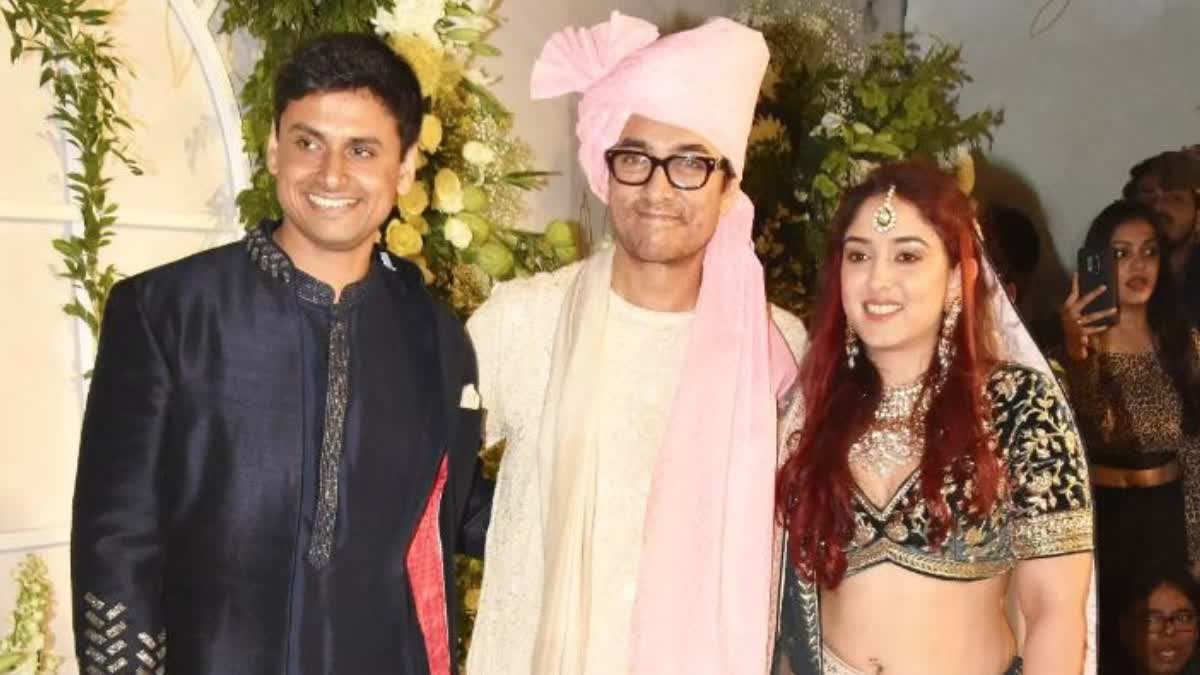 WATCH: Aamir Khan kisses his ex-wife Kiron Rao at his daughter Ira's wedding