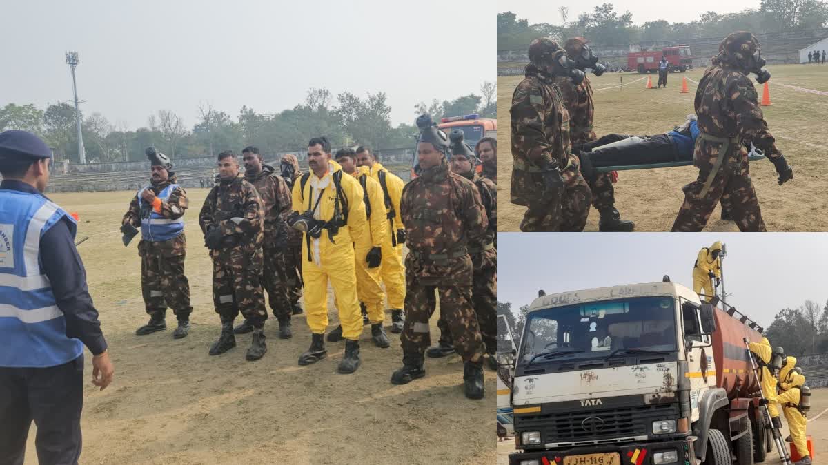 NDRF mock drill in Giridih