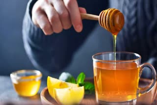 Lemon honey water