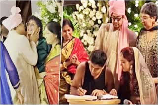Nupur Shikhare sign marriage papers in presence of family and friends