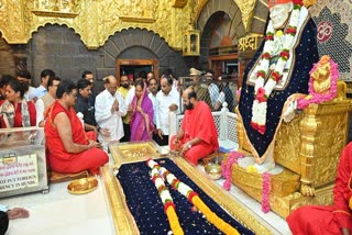 NCP chief Sharad Pawar, Supriya Sule visit Sai Baba temple in Shirdi