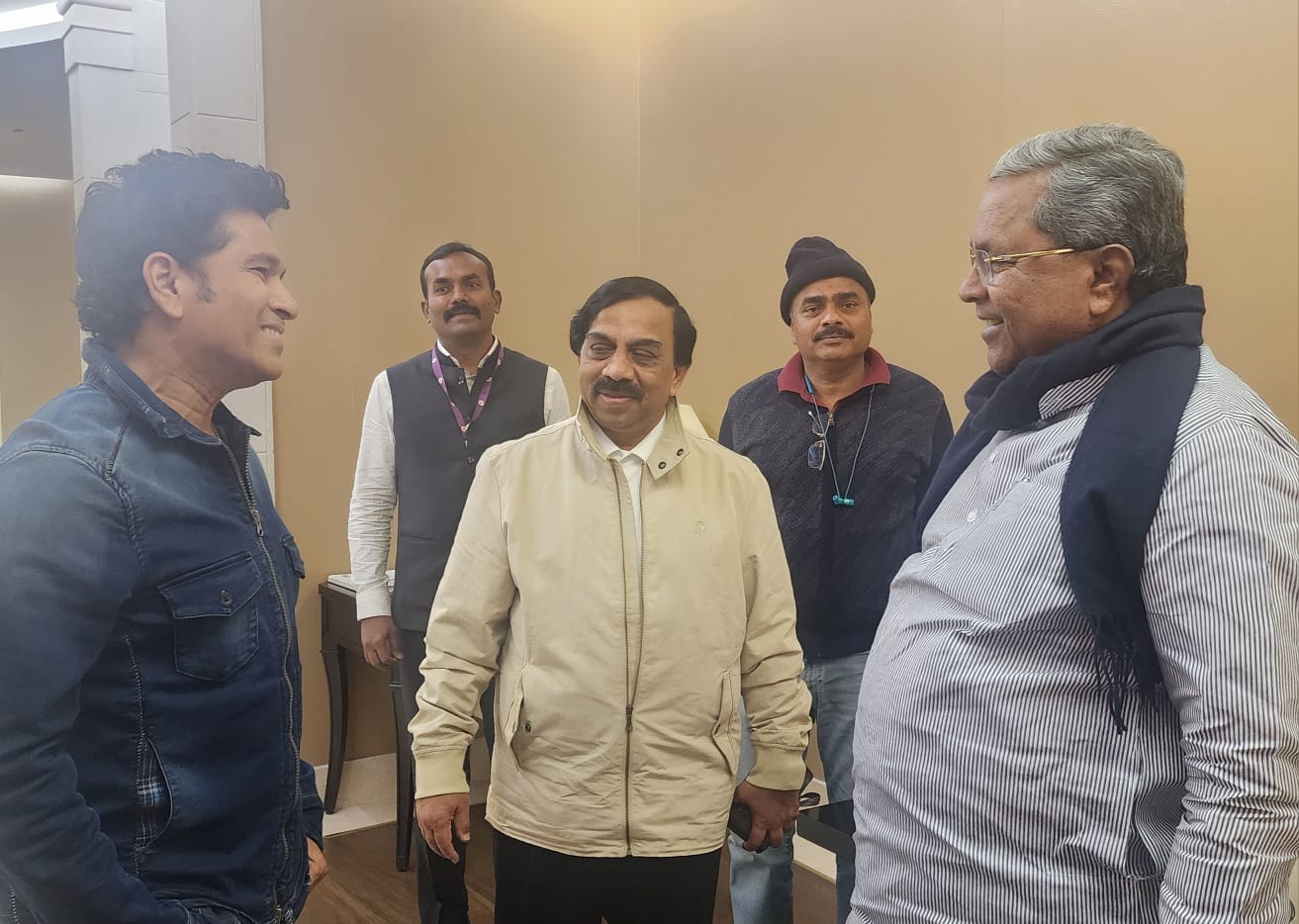 Sachin Tendulkar, CM Siddaramaiah meet
