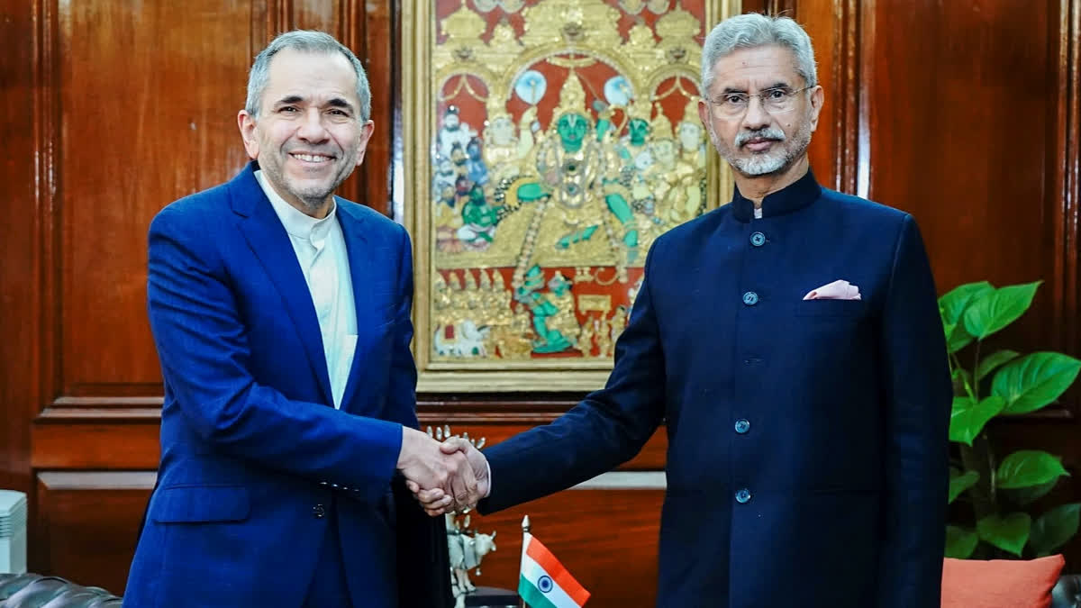 Union External Affairs Minister S Jaishankar during a meeting with the Deputy Foreign Minister of Political Affairs of Iran Majid Takht Ravanchi, in New Delhi.