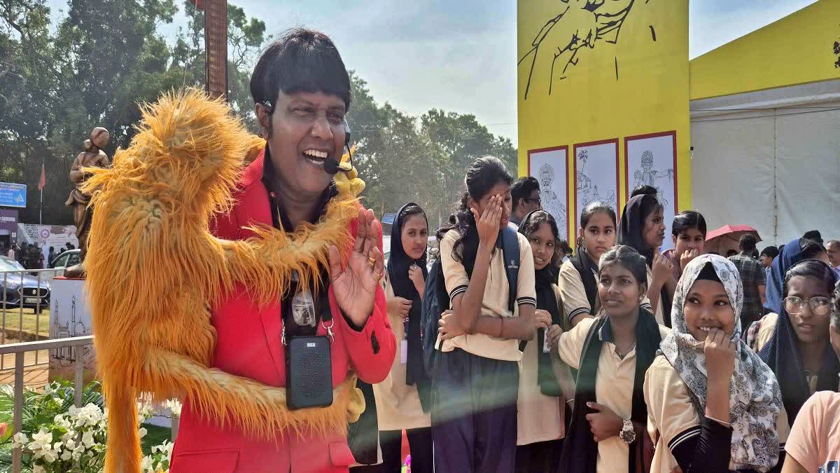 VENTRILOQUISM ARTIST VINOD  SCHOOL KALOLSAVAM 2025  STATE SCHOOL ART FESTIVAL 2025  VINOD AND KITTY AT KALOLSAVAM VENUE  KALOLSAVAM 2025