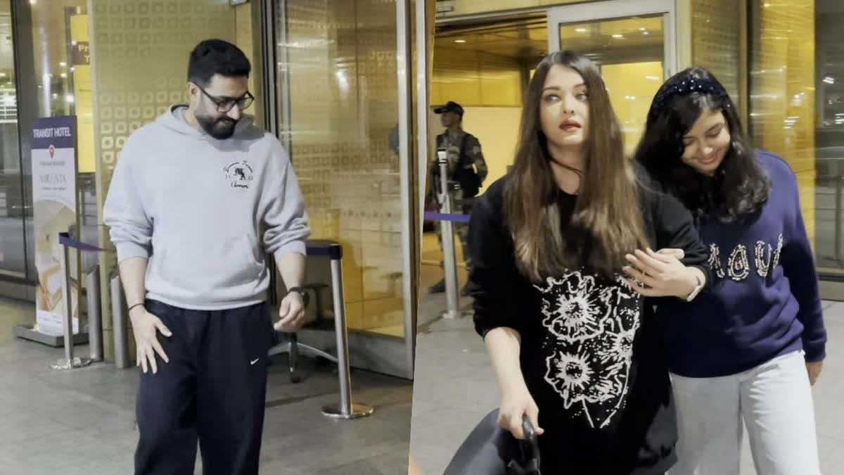 Abhishek and Aishwarya Silence Divorce Rumours as They Return from New Year Holiday with aaradhya bachchan